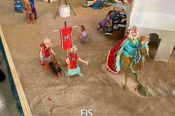 Un belén de pastilina, atractivo de la Biblioteca Saulo Torón (Telde)/Francisco Javier Santana.